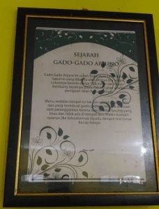 sejarah gado gado Arjuna