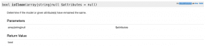 method isClean()