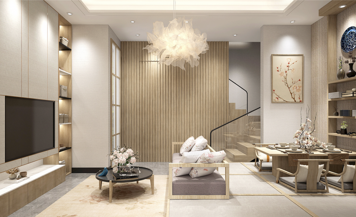 Hunian Tepi Danau Ala Jepang