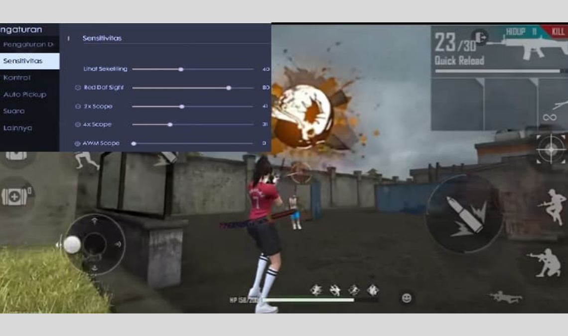 Cara setting sensitivitas free fire