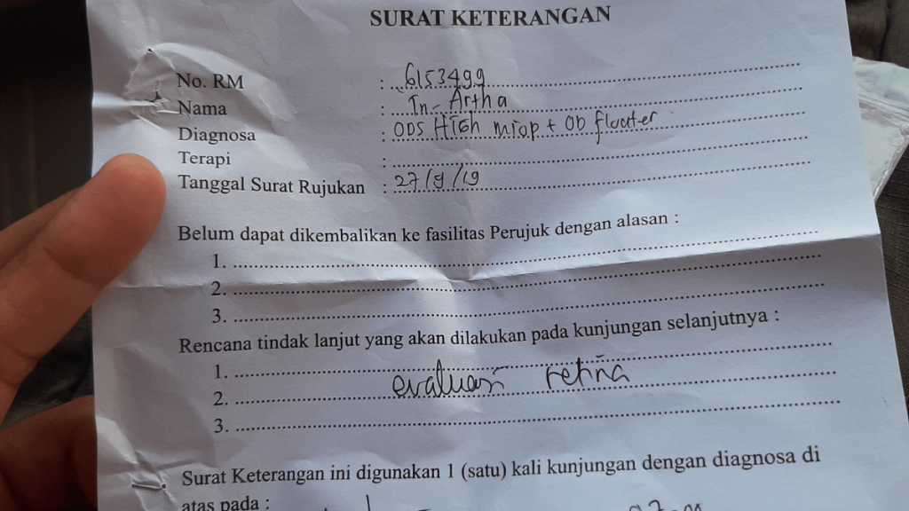 Menjaga Kesehatan Mata surat keterangan dokter mata