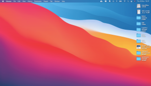 Tampilan Desktop MacOS Big Sur