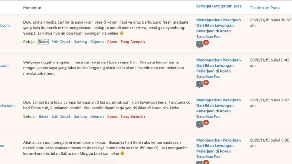 Tidak Bisa Membalas Komentar