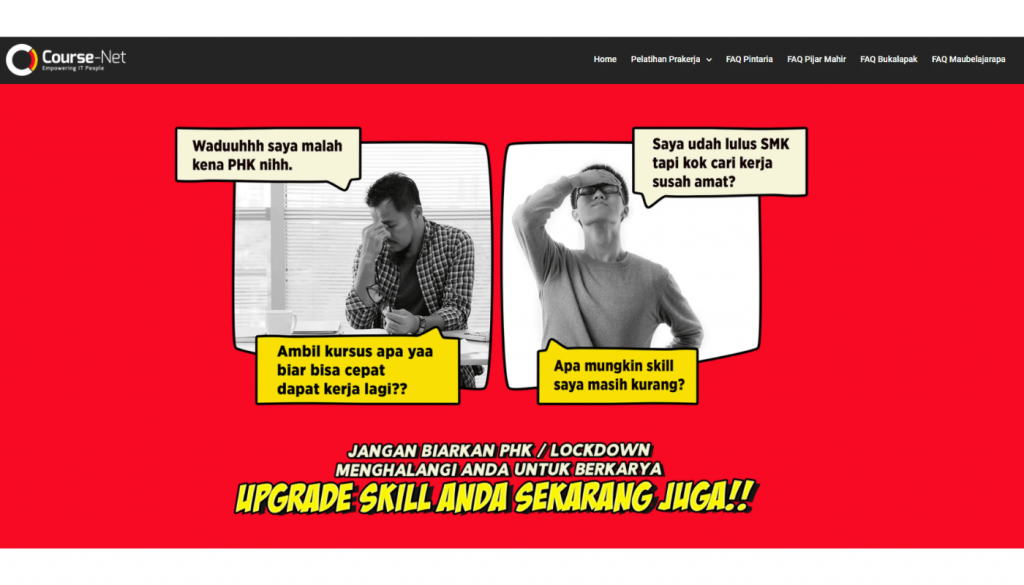kelas pelatihan di Course-Net
