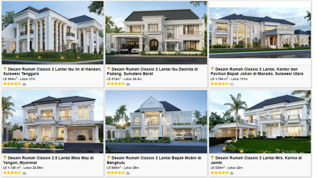 Desain Rumah Klasik Emporio Architect