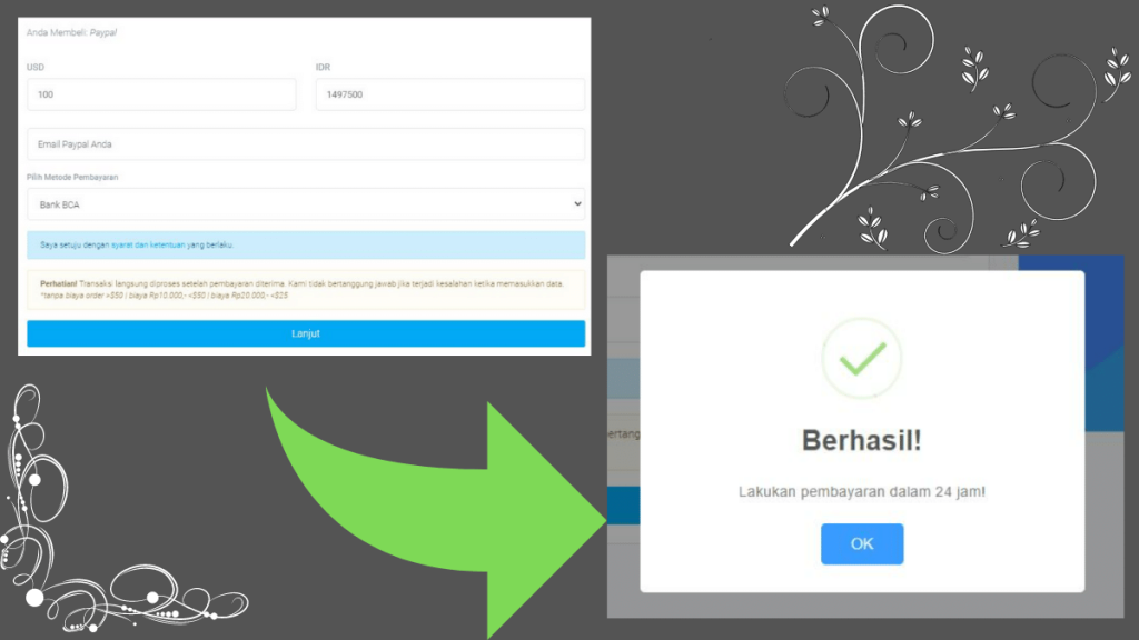cara topup saldo paypal