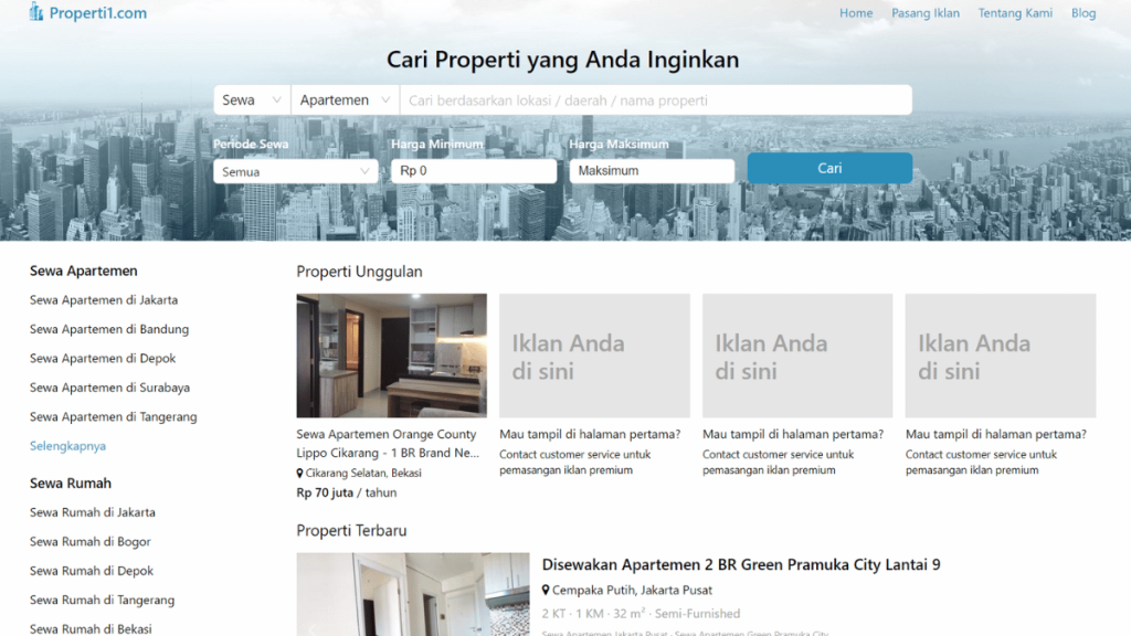 situs jual rumah terbaik
