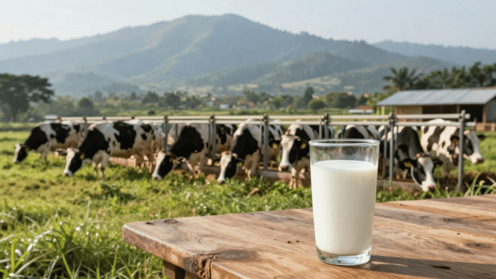 susu segar dari peternakan